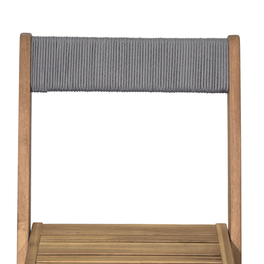 Conjunto de varanda SUMMER com mesa e 2 cadeiras carvalho e cinza