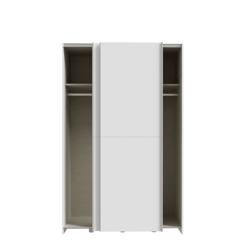 Roupeiro MANDALORE II portas deslizantes 120x190cm branco