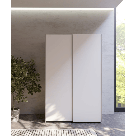 Roupeiro MANDALORE II portas deslizantes 120x190cm branco