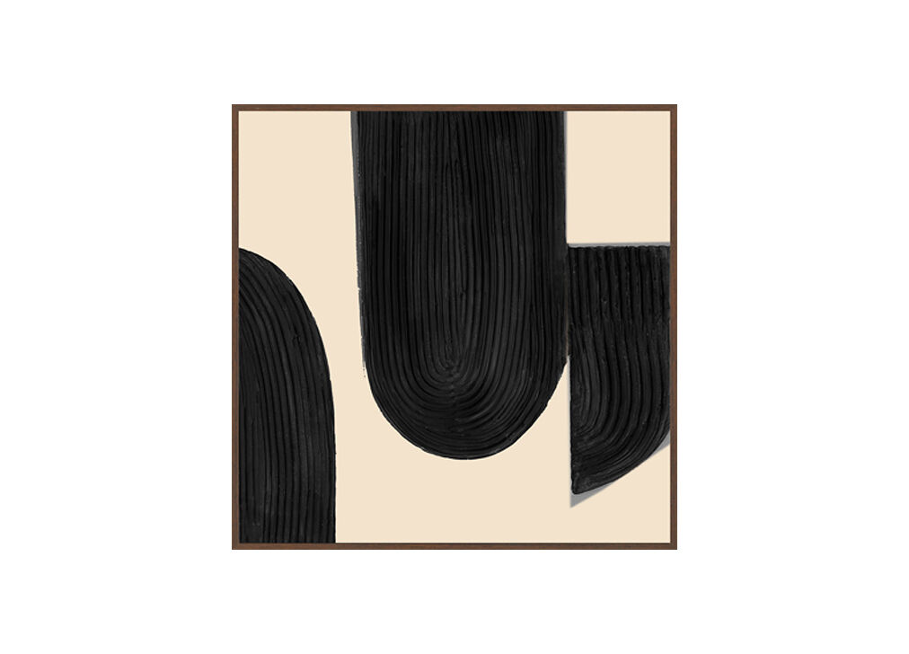 Pintura original PIRULETAS I relieve 55x55cm marca MARCOMUEBLE 