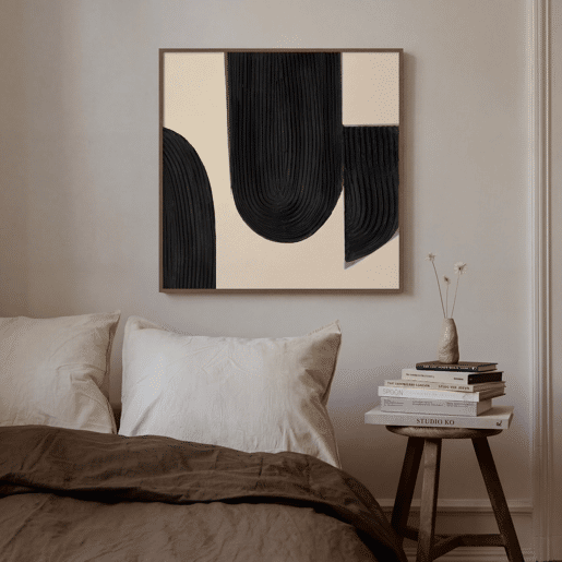 Quadro original PIRULETAS I relevo 55x55cm marca MARCOMUEBLE