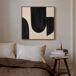 Pintura original PIRULETAS I relieve 55x55cm marca MARCOMUEBLE Pintura original PIRULETAS I relieve 55x55cm marca MARCOMUEBLE Blanco/ Negro