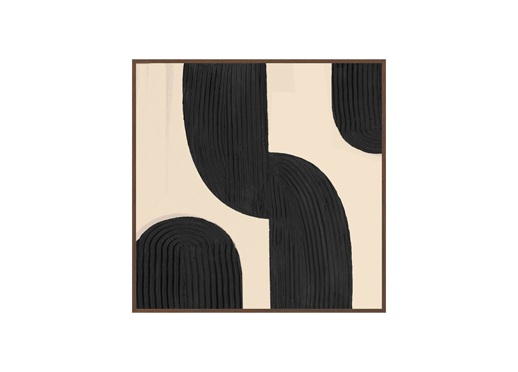 Pintura original PIRULETAS II relieve 55x55cm marca MARCOMUEBLE 