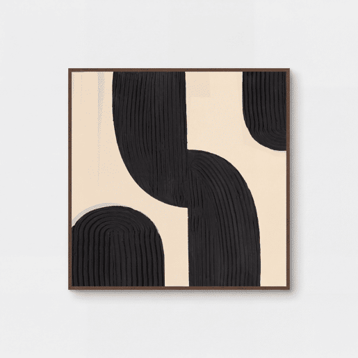 Quadro original PIRULETAS II relevo 55x55cm marca MARCOMUEBLE