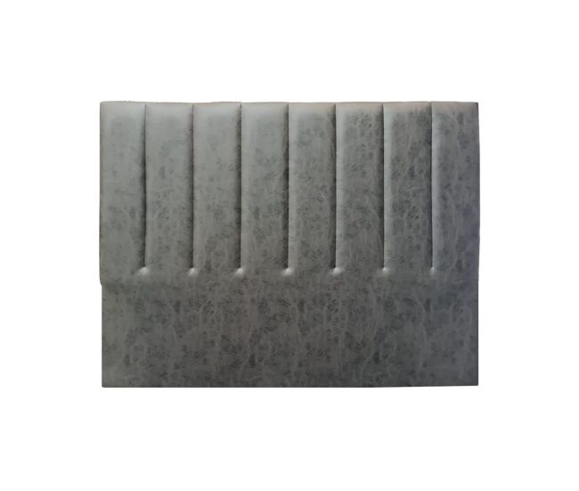 Cabecero praga 160cm tela polipiel gris oscuro
