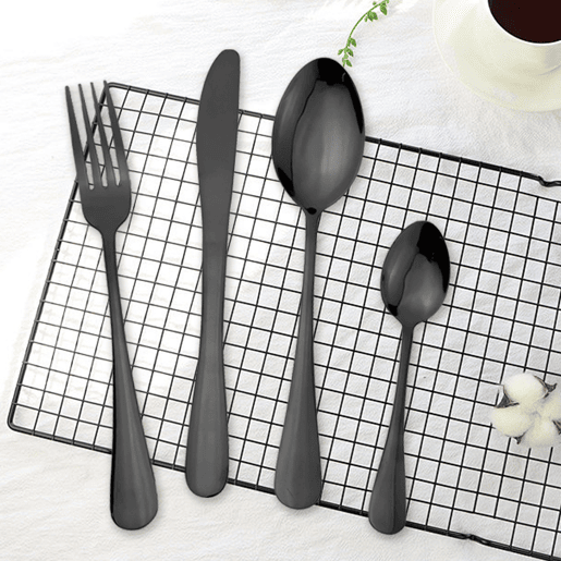 Conjunto de talheres BLACK 16 peças da marca CONFORAMA