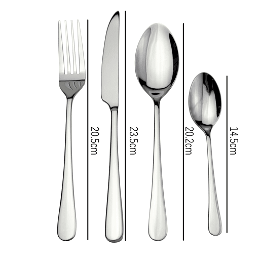 Conjunto de talheres BASIC SILVER 16 peças CONFORAMA