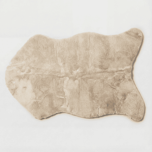 Tapete de poliéster RABBIT 60x90cm cor natural