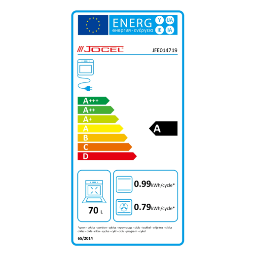Forno elétrico JOCEL JFE014719 airfry 70 litros