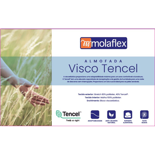 Almofada VISCOTENCEL com 60cm marca Molaflex Almofada VISCOTENCEL com 60cm marca Molaflex