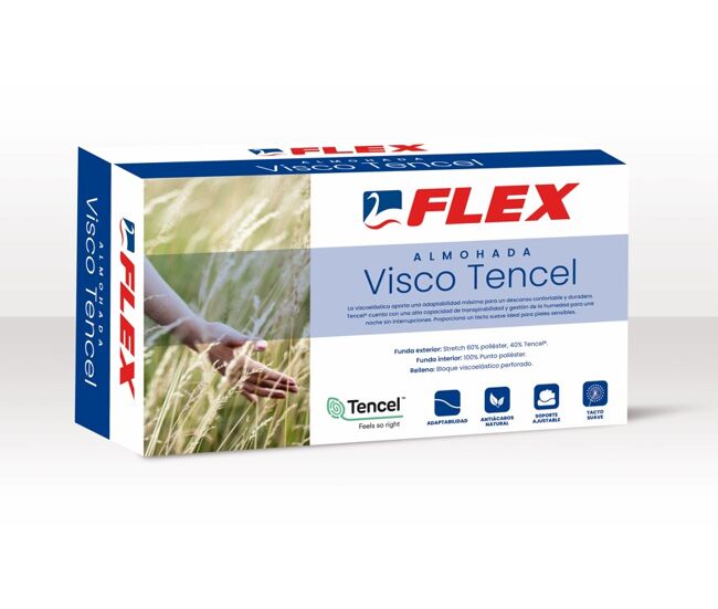 Almohada viscotencel medida 70cm marca flex