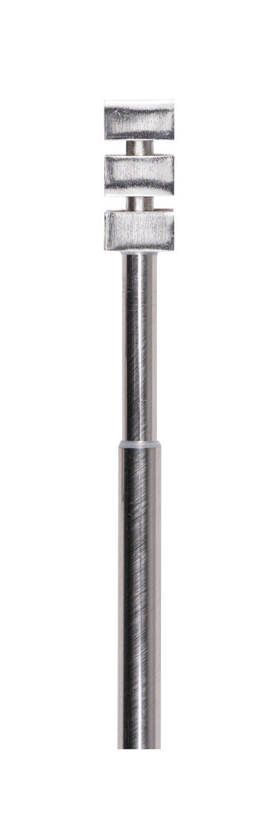 Barra de cortina extensible milo 160-300cm plateada