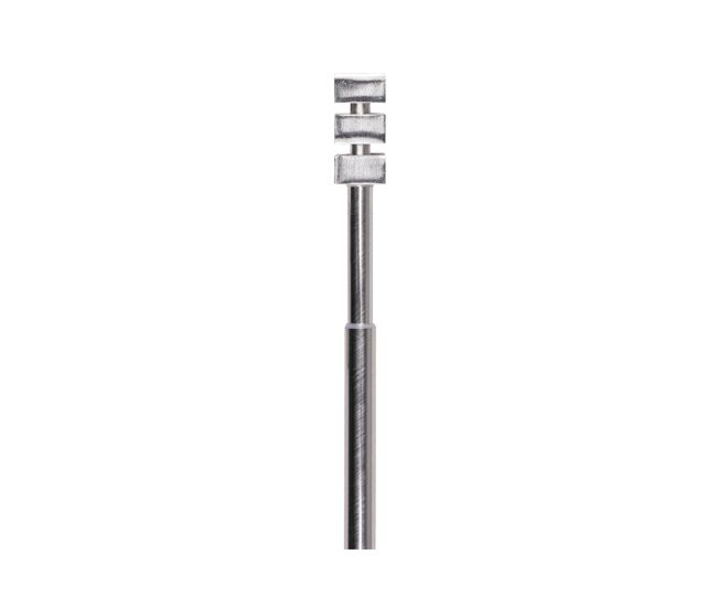 Barra de cortina extensible milo 160-300cm plateada