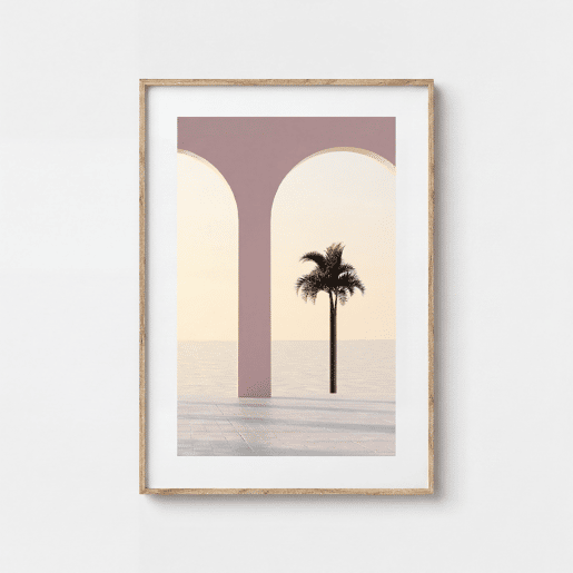Quadro PALMERA ARCO 35x50cm design tropical Quadro PALMERA ARCO 35x50cm design tropical
