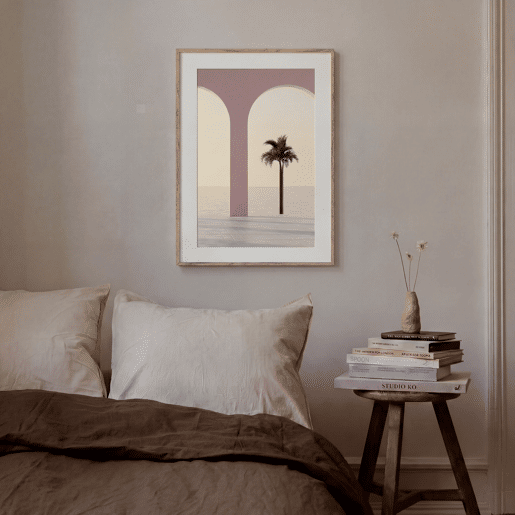 Quadro PALMERA ARCO 35x50cm design tropical Quadro PALMERA ARCO 35x50cm design tropical