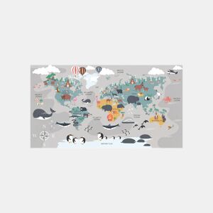 Quadro MAPAMUNDI INFANTIL 58x110cm marca MARCOMUEBLE