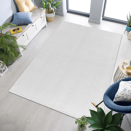 Tapete de algodão TROY 80x120cm cor creme Tapete de algodão TROY 80x120cm cor creme