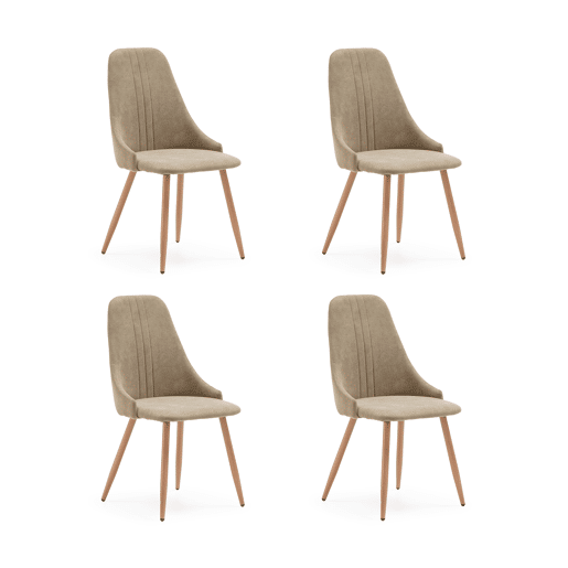 Conjunto de 4 cadeiras SEUL cor verde