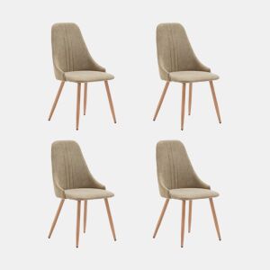 Conjunto de 4 cadeiras SEUL cor verde