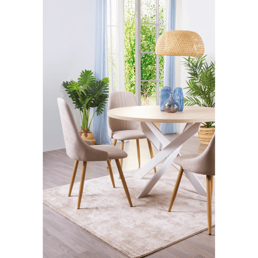 Conjunto de 4 cadeiras SEUL cor cinza claro