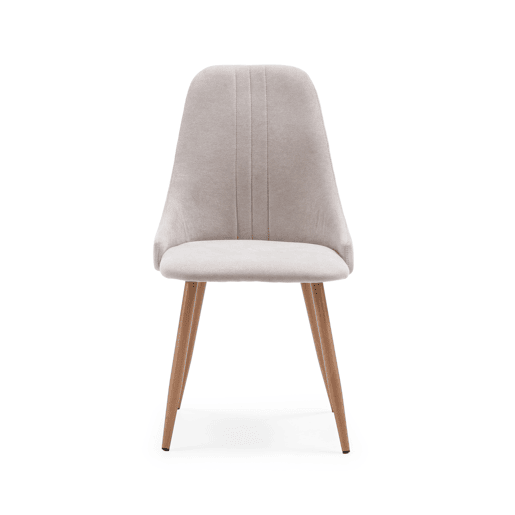 Conjunto de 4 cadeiras SEUL cor cinza claro