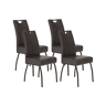 Conjunto de 4 cadeiras BEATE cor antracite