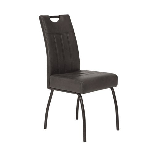 Conjunto de 4 cadeiras BEATE cor antracite Conjunto de 4 cadeiras BEATE cor antracite