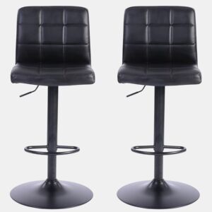 Conjunto de 2 bancos ajustáveis BENPHAN preto