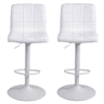 Conjunto de 2 bancos ajustáveis BENPHAN branco