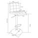 Pack de 2 taburetes ajustables BENPHAN Pack de 2 taburetes ajustables BENPHAN Blanco