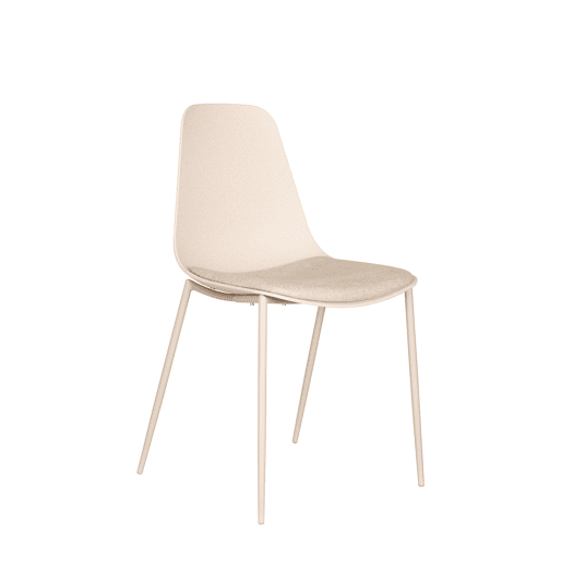 Conjunto de 2 cadeiras de cozinha CUSHION fixa bege Conjunto de 2 cadeiras de cozinha CUSHION fixa bege