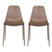 Pack de 2 sillas de cocina CUSHION Pack de 2 sillas de cocina CUSHION Marrón