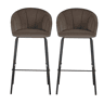 Conjunto de 2 bancos altos NIGHT castanho