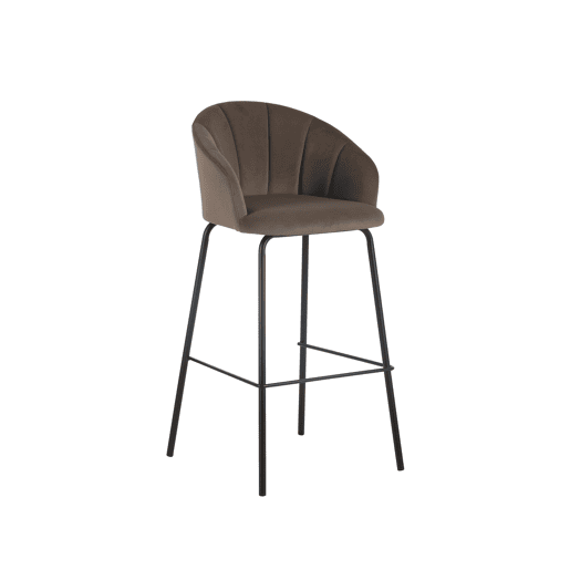 Conjunto de 2 bancos altos NIGHT castanho