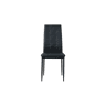 Conjunto de 4 cadeiras LISA cor preto