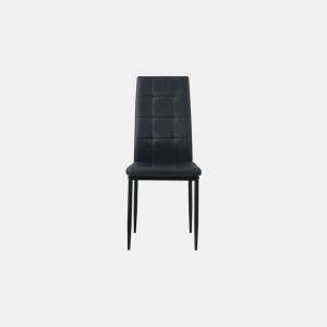 Conjunto de 4 cadeiras LISA cor preto