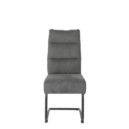 Conjunto de 2 cadeiras MINA cor cinza escuro