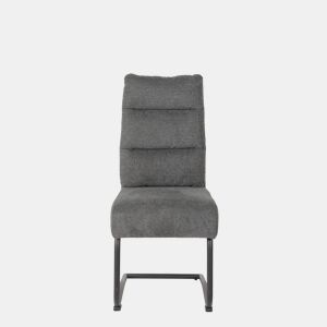 Conjunto de 2 cadeiras MINA cor cinza escuro