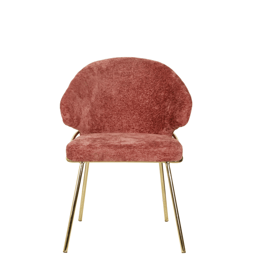Conjunto de 2 cadeiras de jantar TELMA cor bordô