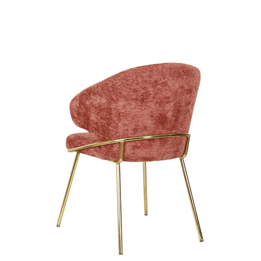 Conjunto de 2 cadeiras de jantar TELMA cor bordô