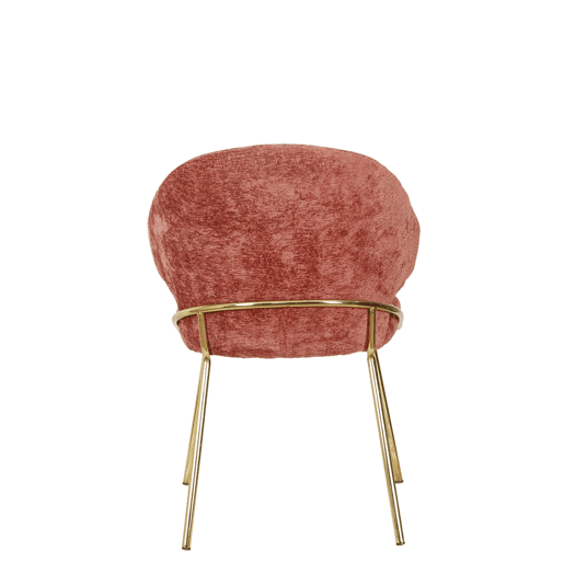 Conjunto de 2 cadeiras de jantar TELMA cor bordô