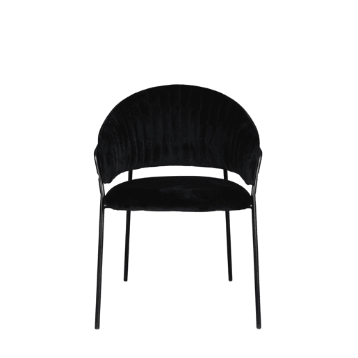 Conjunto de 2 cadeiras de jantar SHAUNI cor preto