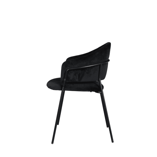 Conjunto de 2 cadeiras de jantar SHAUNI cor preto
