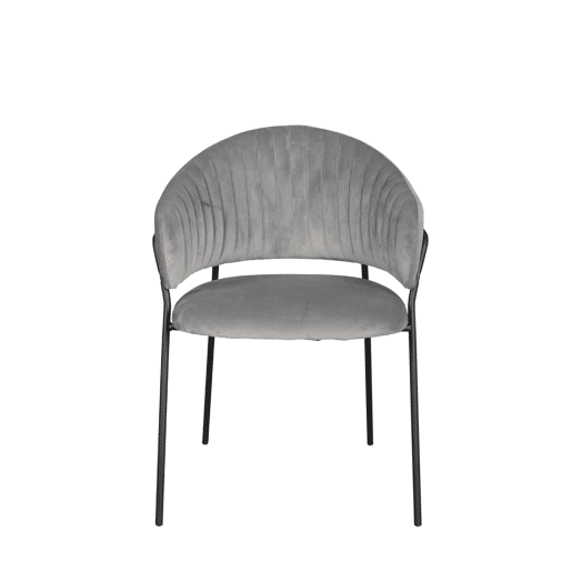 Conjunto de 2 cadeiras de jantar SHAUNI cor cinza claro