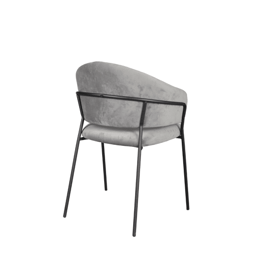 Conjunto de 2 cadeiras de jantar SHAUNI cor cinza claro