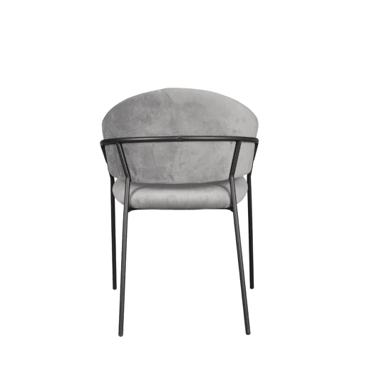Conjunto de 2 cadeiras de jantar SHAUNI cor cinza claro