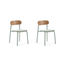 Conjunto de 2 cadeiras de cozinha ADRIANA água-marinha