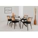 Pack de 4 sillas de comedor LUIGI color negro Pack de 4 sillas de comedor LUIGI color negro Negro