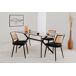 Pack de 4 sillas de comedor LUIGI color negro Pack de 4 sillas de comedor LUIGI color negro Negro