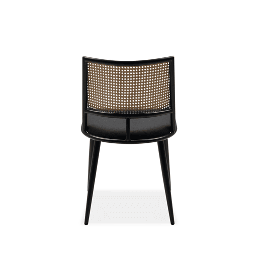 Conjunto de 4 cadeiras de jantar LUIGI cor preto